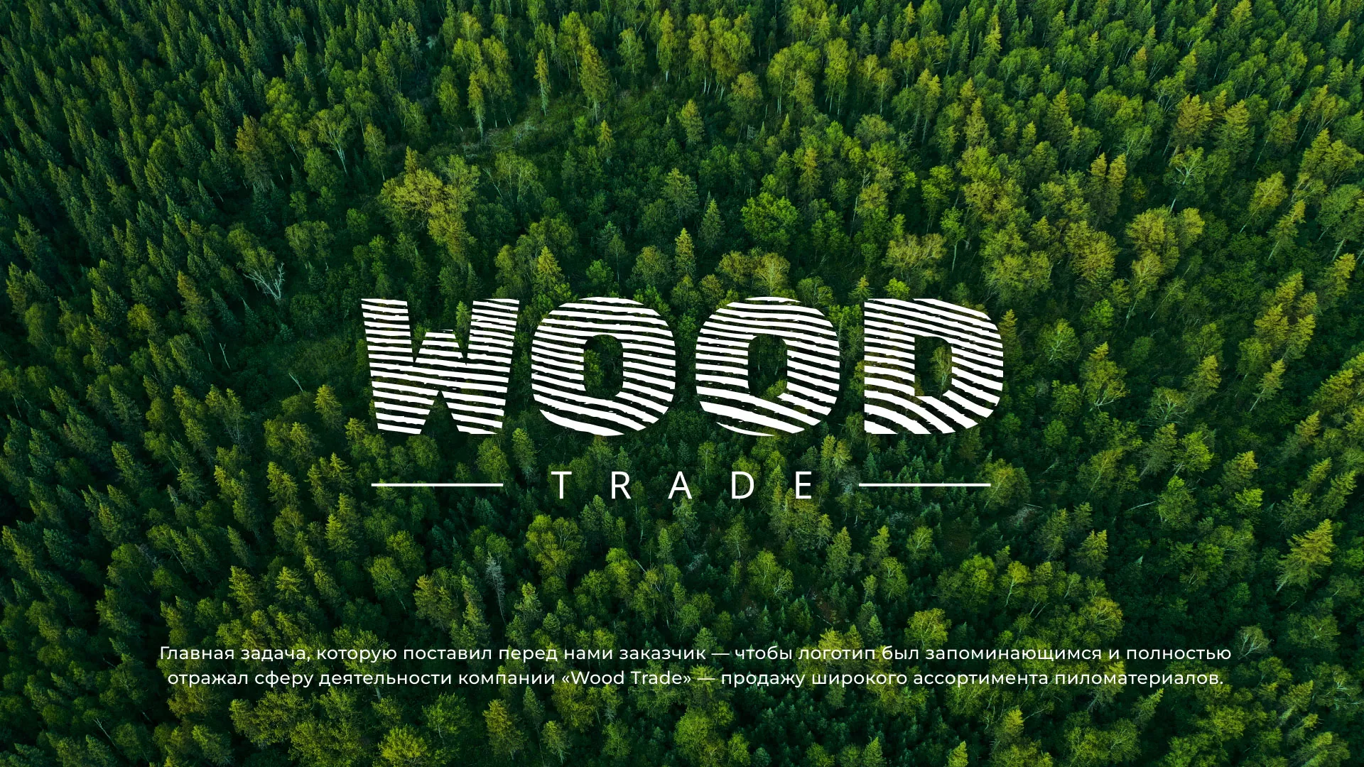 Разработка логотипа для компании «Wood Trade» в Сургуте