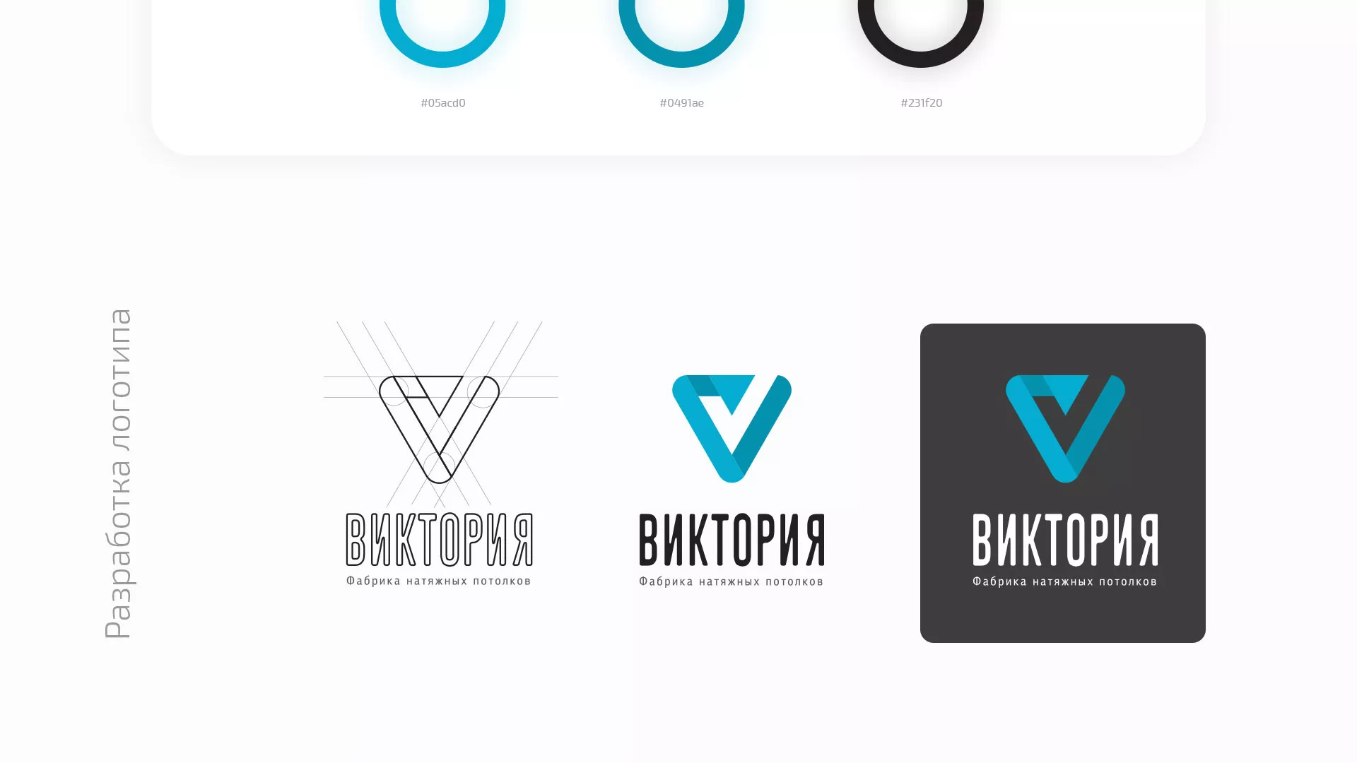 Разработка фирменного стиля компании по продаже и установке натяжных потолков в Сургуте