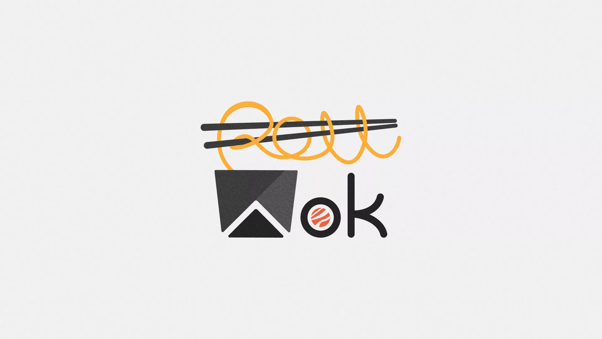 Разработка логотипа в Сургуте для суши-бара «Roll Wok Club» Разработка логотипа в Сургуте для суши-бара «Roll Wok Club»