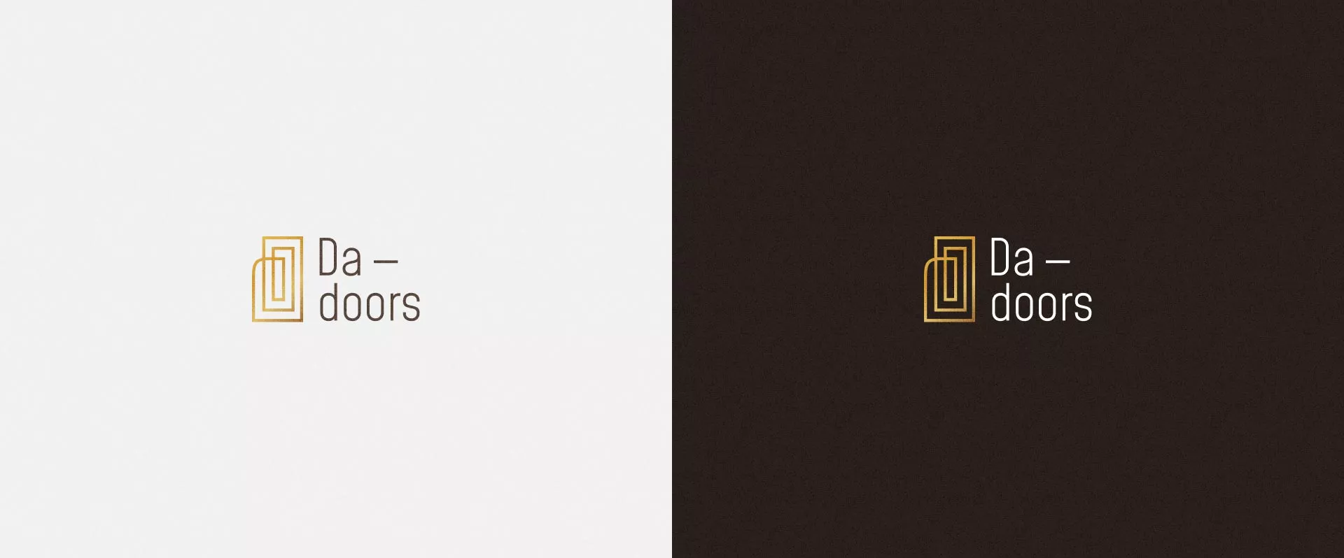 Разработка логотипа для компании «DA-DOORS» в Сургуте