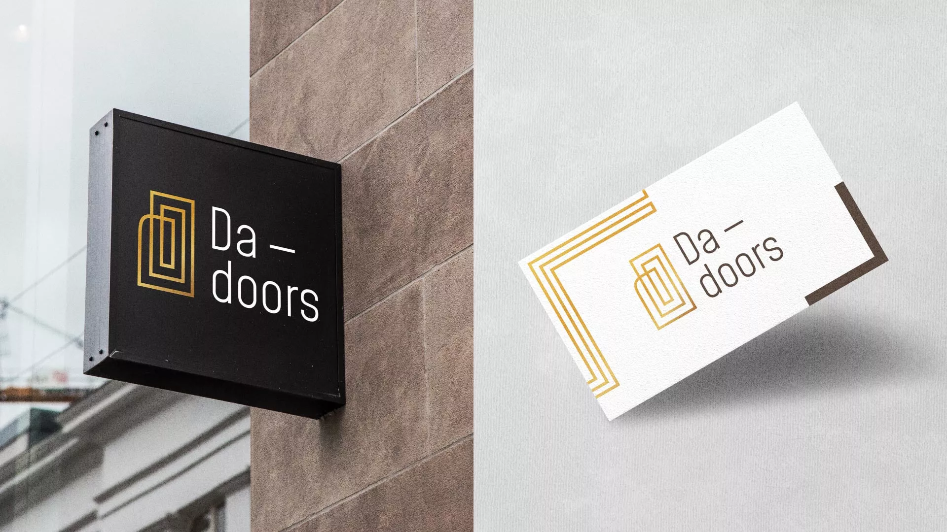 Разработка логотипа для компании «DA-DOORS» в Сургуте
